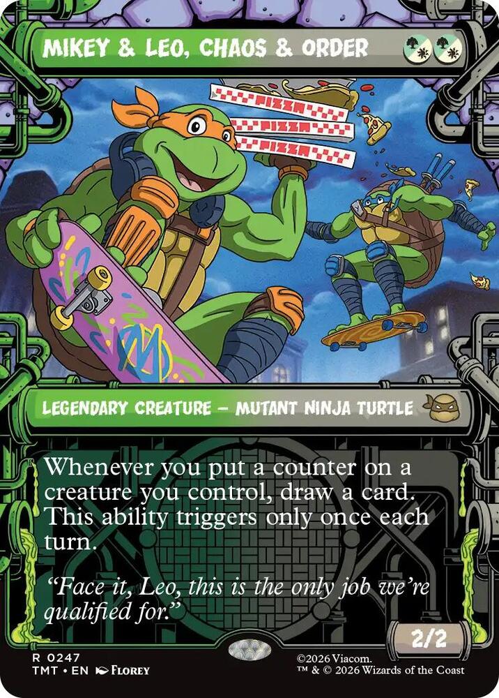 Mikey and Leo Chaos and Order Showcase 247 (Teenage Mutant Ninja Turtles)  - Showcase | Good Games Modbury