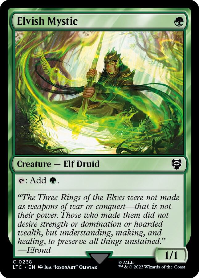 Elvish Mystic 238 (Commander: The Lord of the Rings: Tales of Middle-earth)  | Good Games Modbury