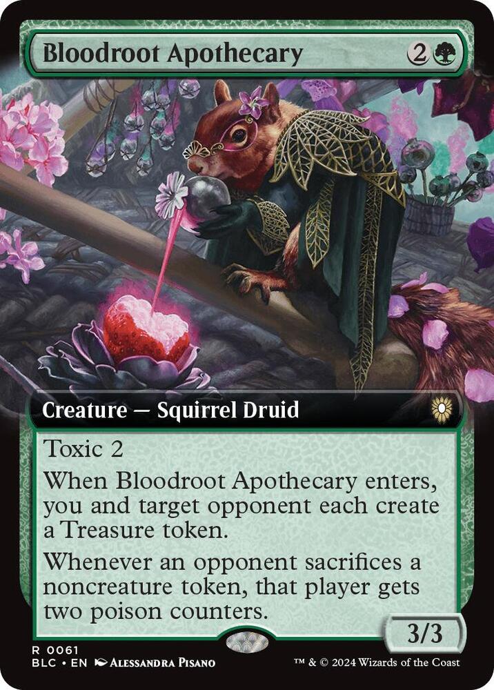 Bloodroot Apothecary 61 (Commander: Bloomburrow)  - Extended Art | Good Games Modbury