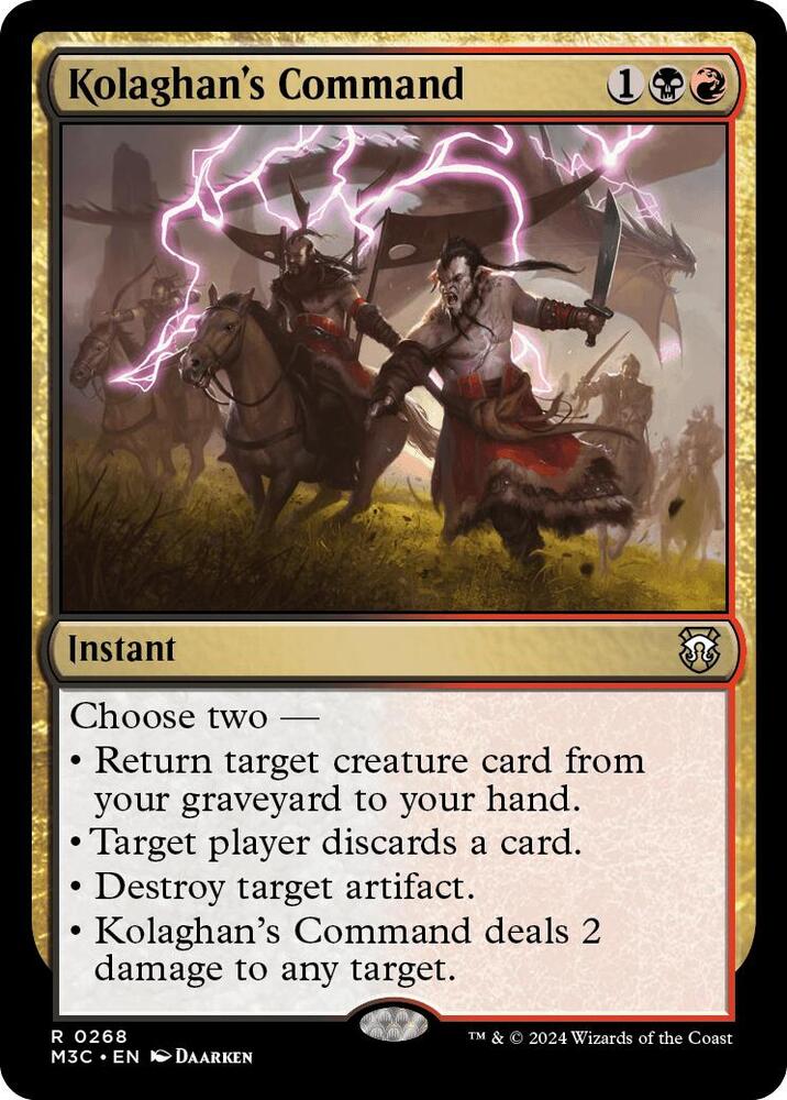 Kolaghan's Command 268 (Commander: Modern Horizons 3)  | Good Games Modbury