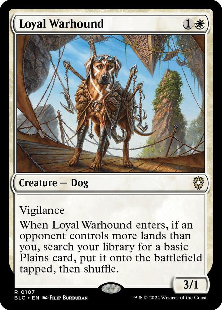 Loyal Warhound 107 (Commander: Bloomburrow)  | Good Games Modbury