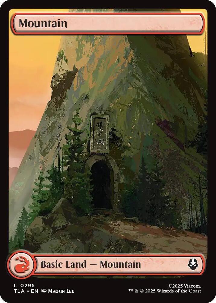 Mountain 0295 295 (Avatar: The Last Airbender)  - Full Art Foil | Good Games Modbury