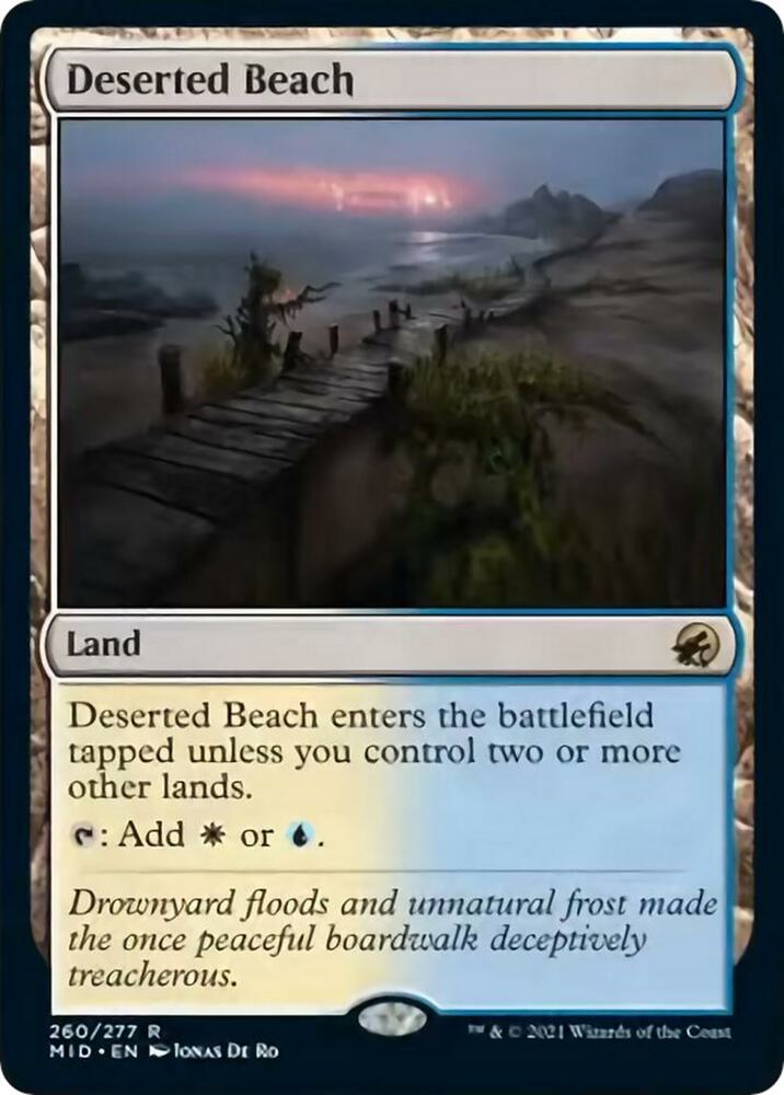 Deserted Beach 260/277 (Innistrad: Midnight Hunt)  | Good Games Modbury