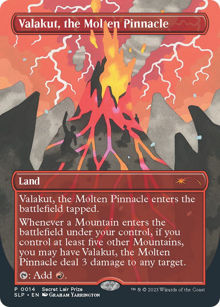 Valakut, the Molten Pinnacle 14 (Secret Lair Showdown)  - Borderless Foil | Good Games Modbury