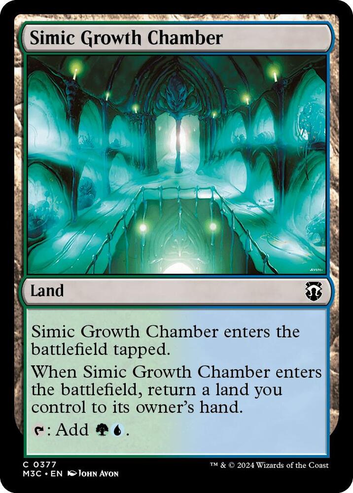 Simic Growth Chamber 377 (Commander: Modern Horizons 3)  - Ripple Foil | Good Games Modbury