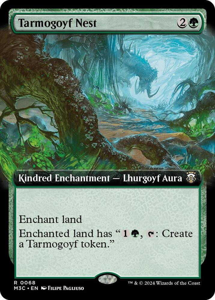 Tarmogoyf Nest 68/411 (Commander: Modern Horizons 3)  - Extended Art Ripple Foil | Good Games Modbury