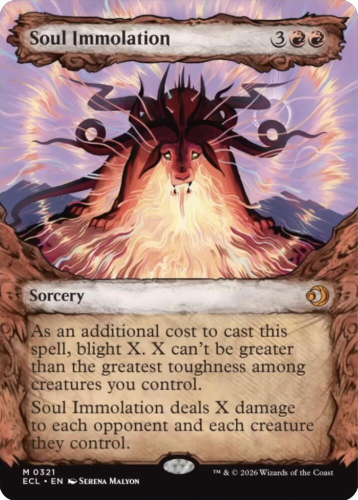 Soul Immolation 321/273 (Lorwyn Eclipsed)  - Showcase Foil | Good Games Modbury