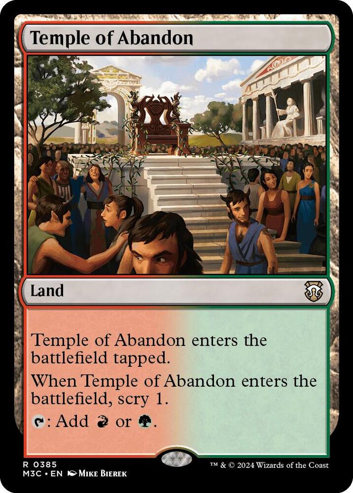 Temple of Abandon 385/411 (Commander: Modern Horizons 3)  - Ripple Foil | Good Games Modbury