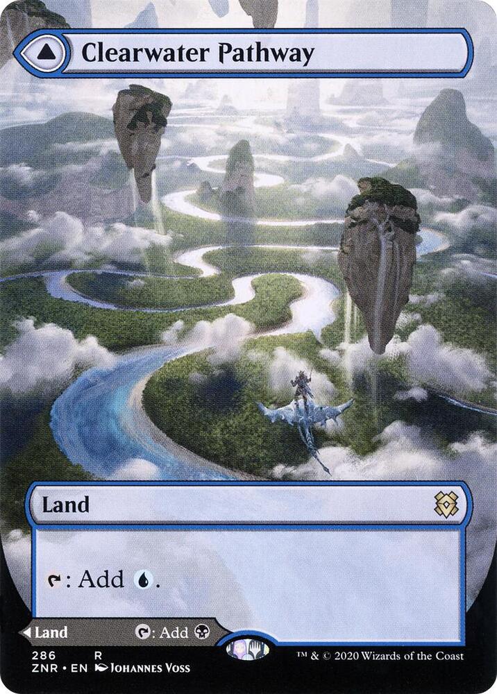 Clearwater Pathway // Murkwater Pathway 286/280 (Zendikar Rising)  - Extended Art | Good Games Modbury