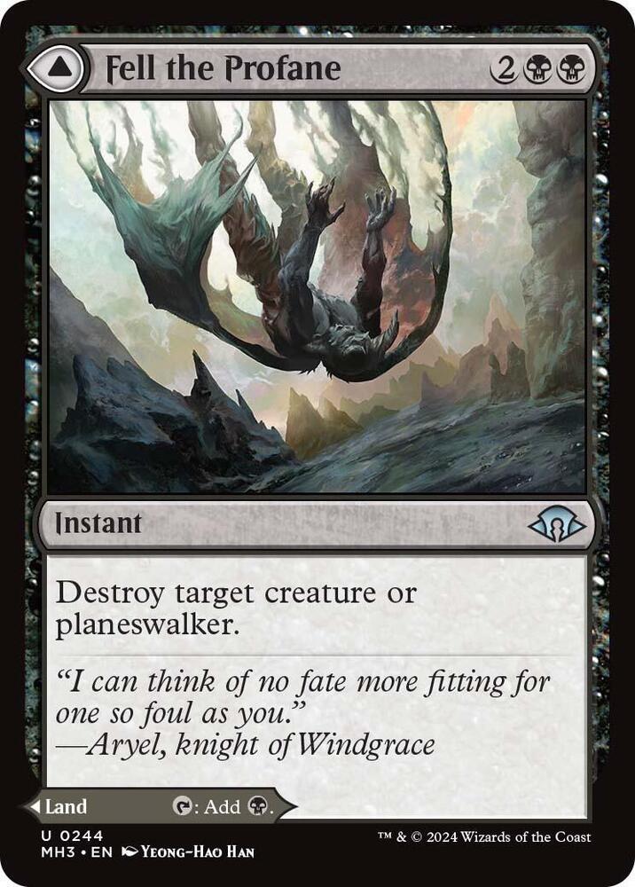 Fell the Profane 244 (Modern Horizons 3)  | Good Games Modbury