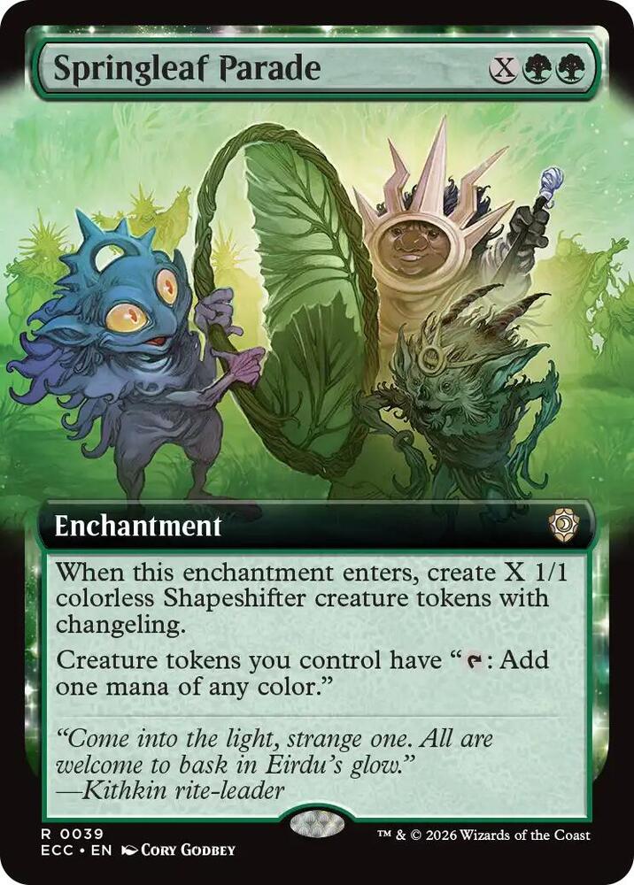 Springleaf Parade 39 (Commander: Lorwyn Eclipsed)  - Extended Art | Good Games Modbury