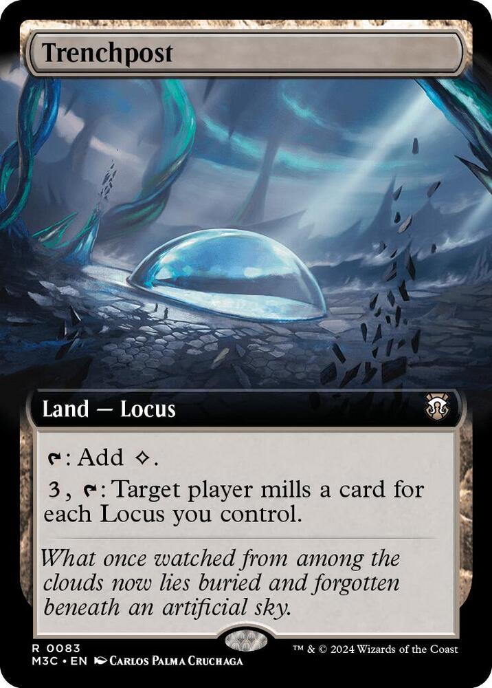 Trenchpost 83/411 (Commander: Modern Horizons 3)  - Extended Art Ripple Foil | Good Games Modbury