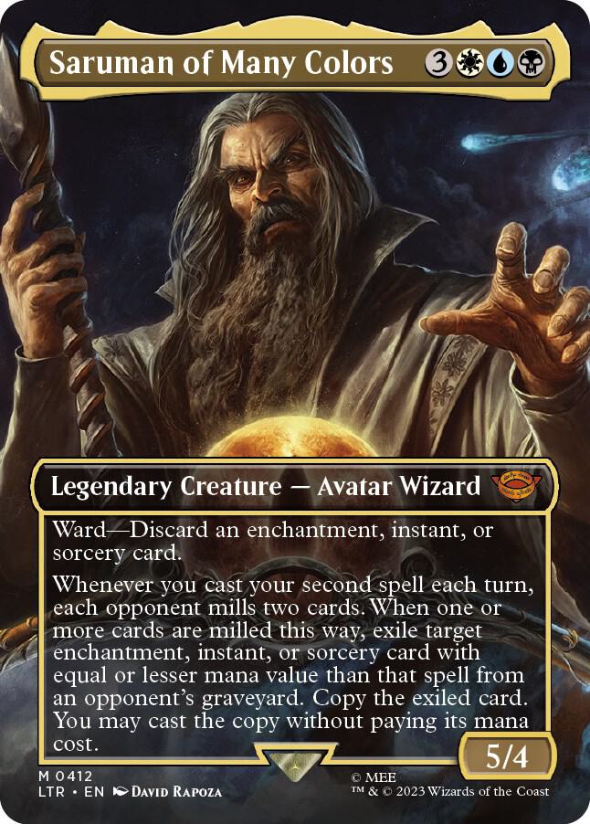 Saruman of Many Colors 412/281 (Universes Beyond: The Lord of the Rings: Tales of Middle-earth)  - Borderless | Good Games Modbury