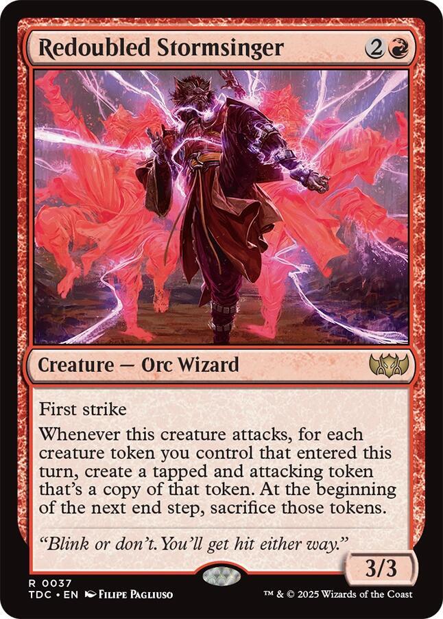 Redoubled Stormsinger 37 (Commander: Tarkir: Dragonstorm)  | Good Games Modbury
