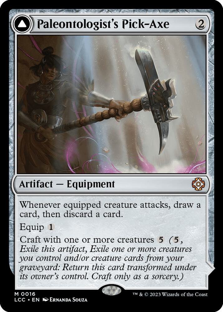 Paleontologist's Pick-Axe // Dinosaur Headdress 16/370 (Commander: The Lost Caverns of Ixalan)  | Good Games Modbury