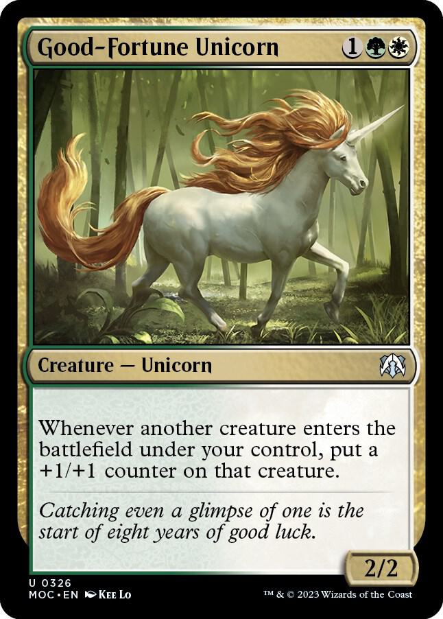 Good-Fortune Unicorn 326/444 (Commander: March of the Machine)  | Good Games Modbury