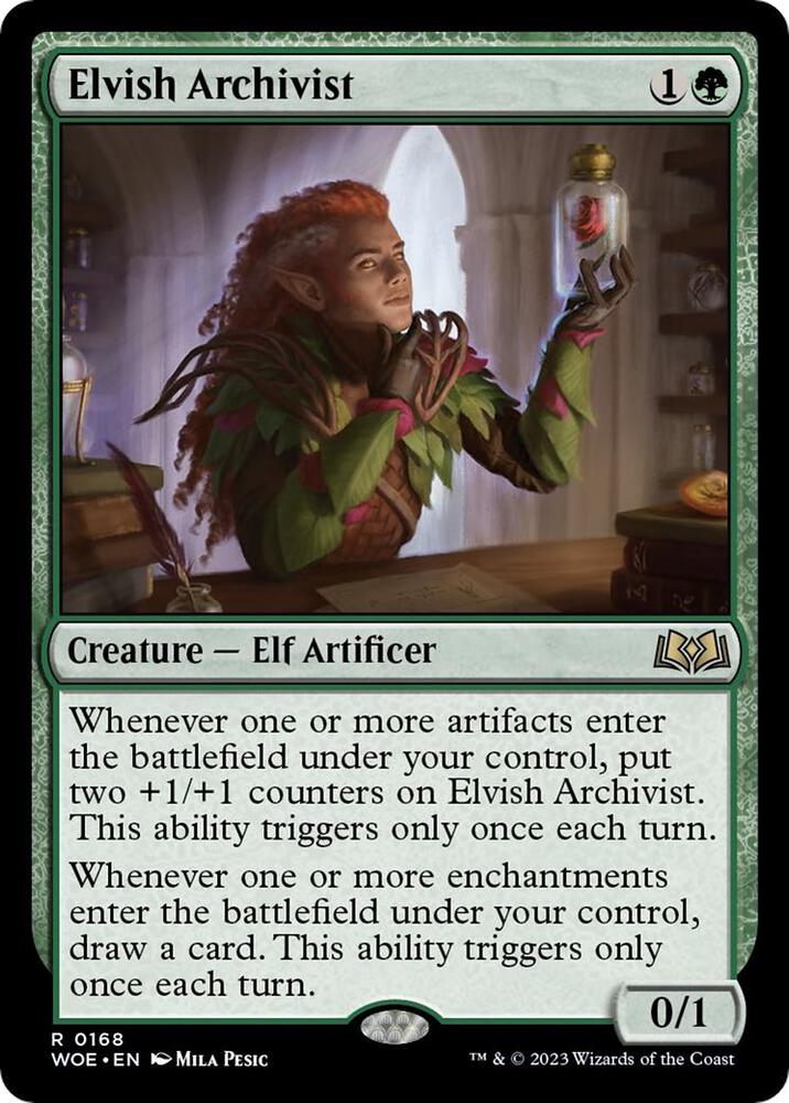 Elvish Archivist 168/276 (Wilds of Eldraine)  - Foil | Good Games Modbury