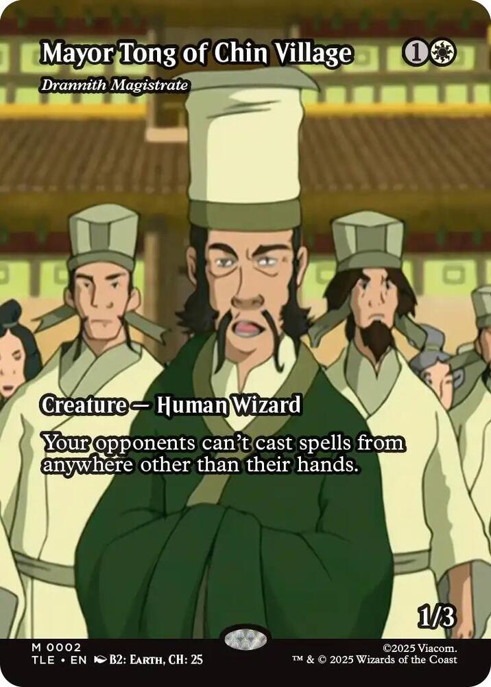 Mayor Tong of Chin Village - Drannith Magistrate 2/317 (Avatar: The Last Airbender: Eternal-Legal)  - Borderless Foil | Good Games Modbury