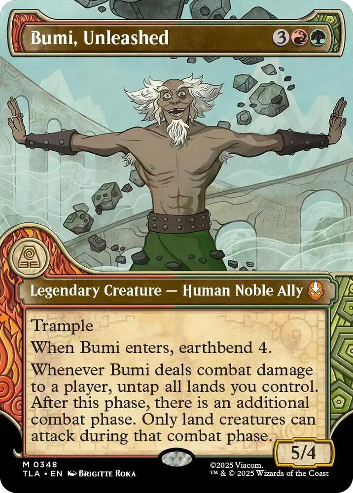 Bumi, Unleashed 348/286 (Avatar: The Last Airbender)  - Showcase Foil | Good Games Modbury