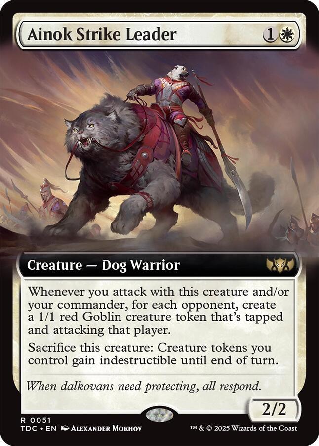 Ainok Strike Leader 51 (Commander: Tarkir: Dragonstorm)  - Extended Art | Good Games Modbury