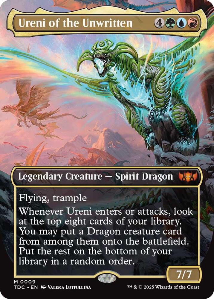 Ureni of the Unwritten 9 (Commander: Tarkir: Dragonstorm)  - Borderless | Good Games Modbury