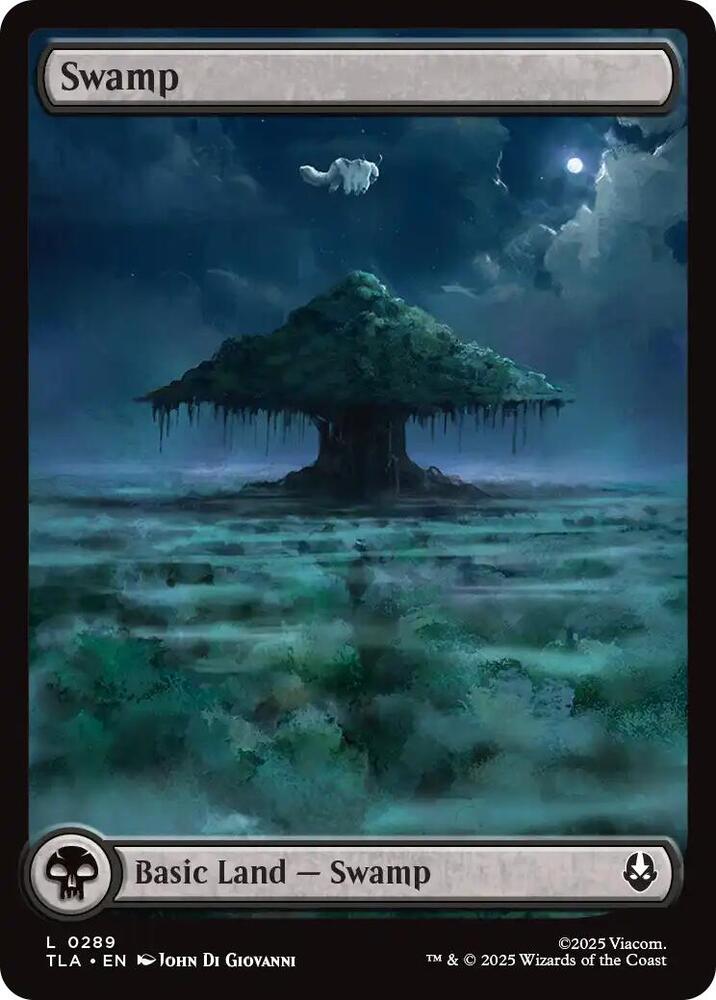 Swamp 0289 289 (Avatar: The Last Airbender)  - Full Art Foil | Good Games Modbury