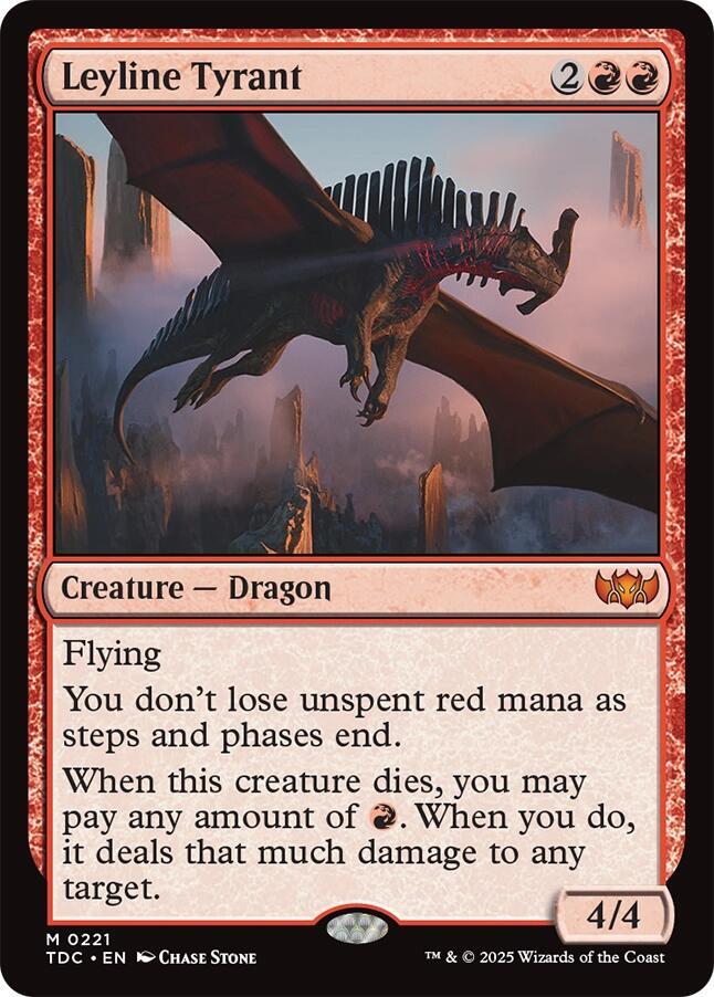Leyline Tyrant 221 (Commander: Tarkir: Dragonstorm)  | Good Games Modbury