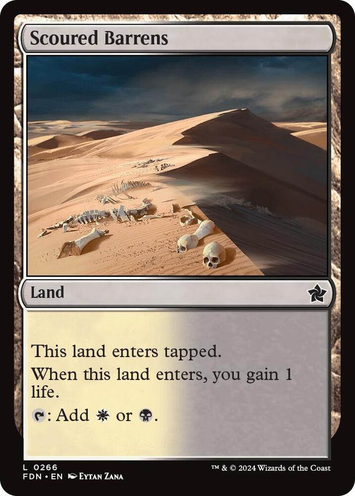 Scoured Barrens 266 (Foundations)  - Foil | Good Games Modbury