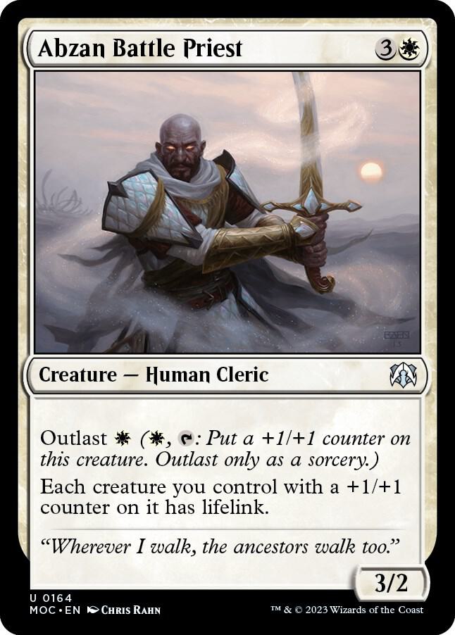 Abzan Battle Priest 164/444 (Commander: March of the Machine)  | Good Games Modbury