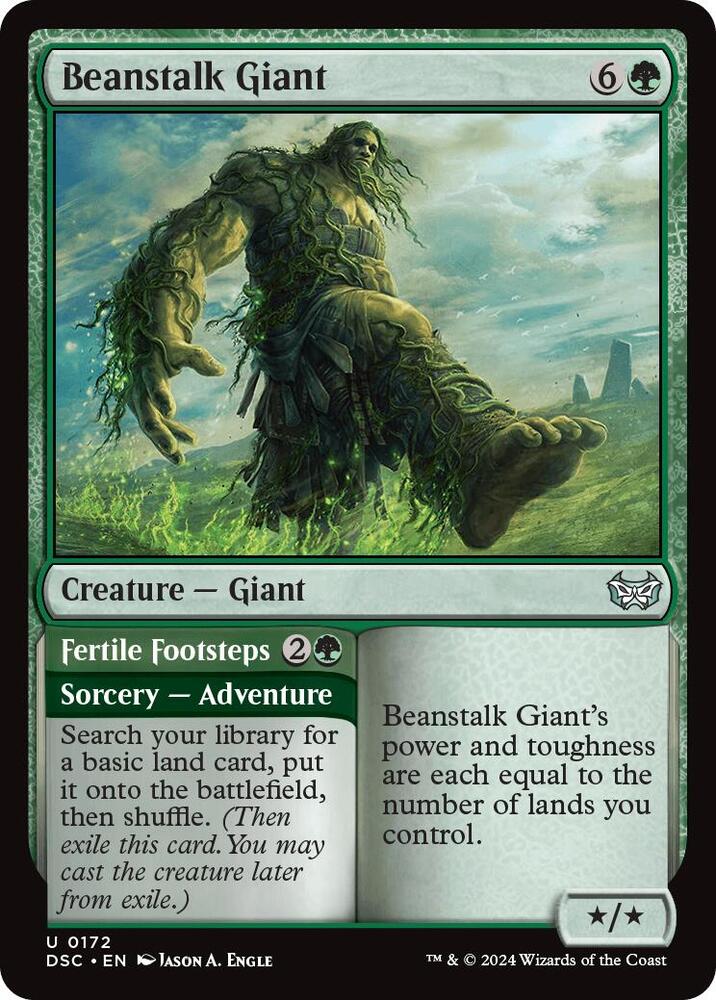 Beanstalk Giant // Fertile Footsteps 172 (Commander: Duskmourn: House of Horror)  | Good Games Modbury