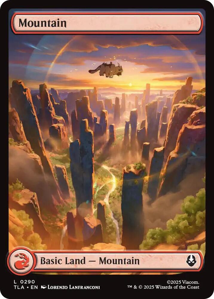 Mountain 0290 290 (Avatar: The Last Airbender)  - Full Art Foil | Good Games Modbury