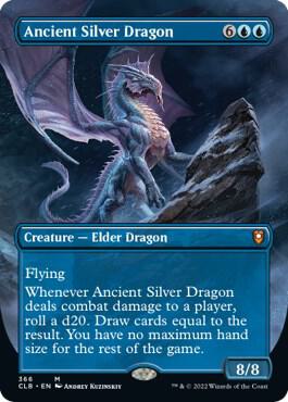 Ancient Silver Dragon Borderless 366 (Commander Legends: Battle for Baldur's Gate)  | Good Games Modbury