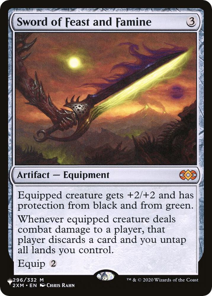 Sword of Feast and Famine 2XM-296/5075 (The List Reprints)  | Good Games Modbury