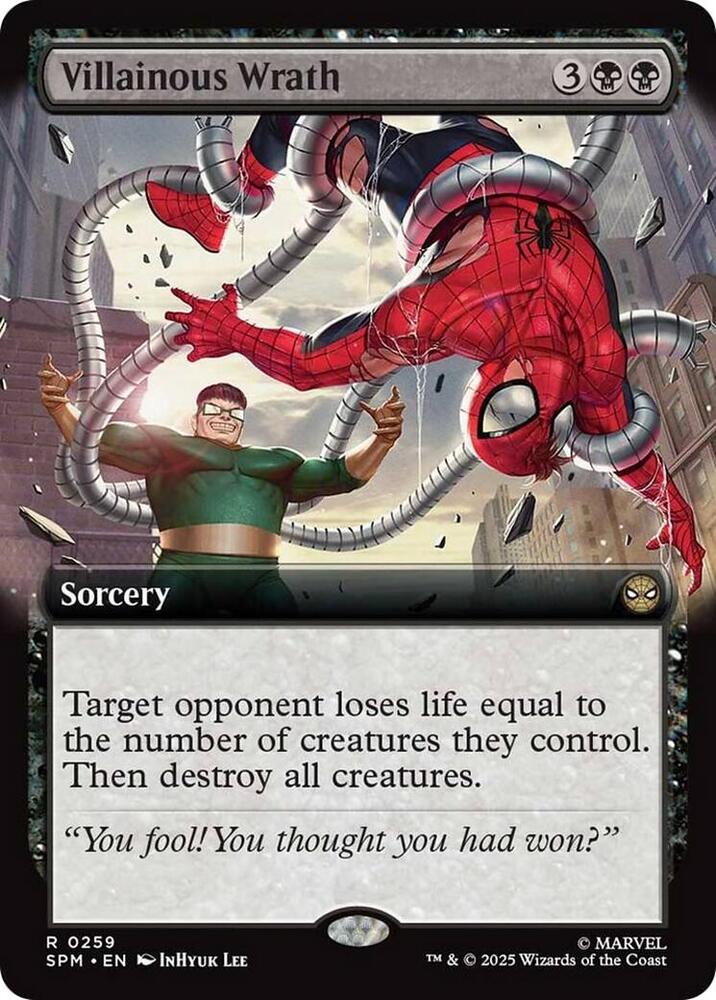 Villainous Wrath 259/198 (Marvel's Spider-Man)  - Extended Art | Good Games Modbury