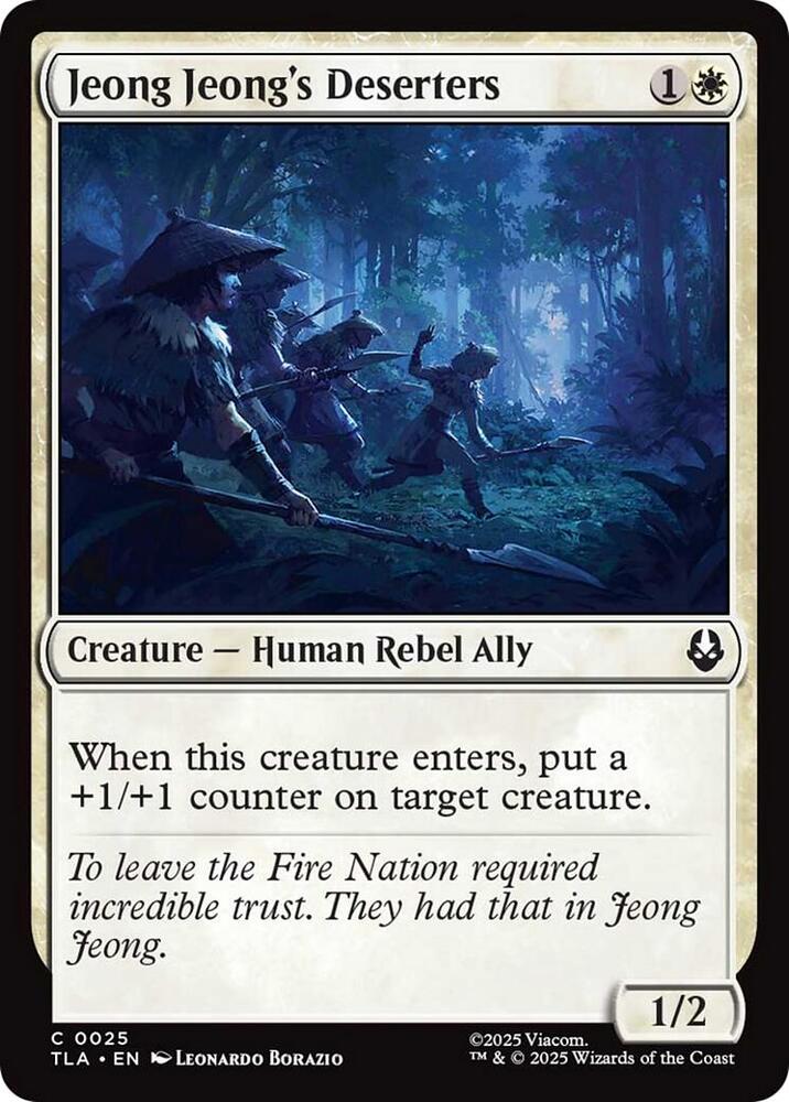 Jeong Jeongs Deserters 25 (Avatar: The Last Airbender)  - Foil | Good Games Modbury