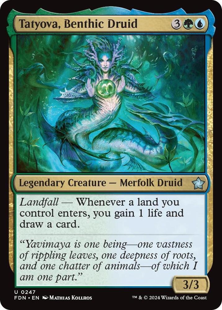 Tatyova, Benthic Druid 247/291 (Foundations)  - Foil | Good Games Modbury