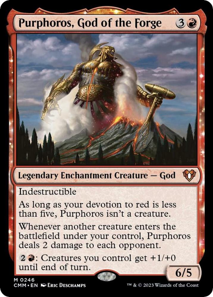 Purphoros, God of the Forge 246/451 (Commander Masters)  | Good Games Modbury