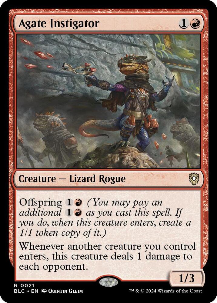 Agate Instigator 21 (Commander: Bloomburrow)  | Good Games Modbury