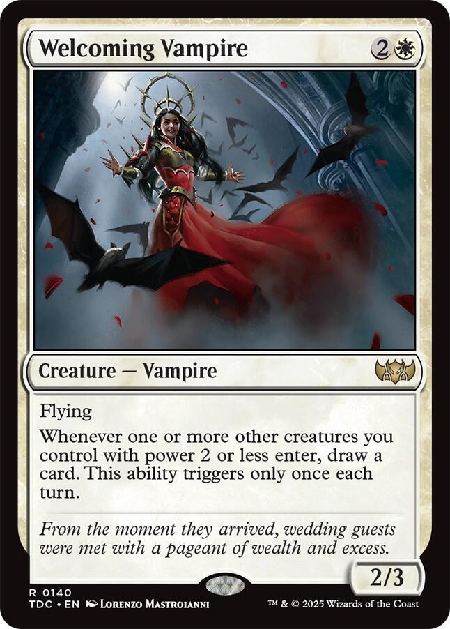 Welcoming Vampire 140 (Commander: Tarkir: Dragonstorm)  | Good Games Modbury