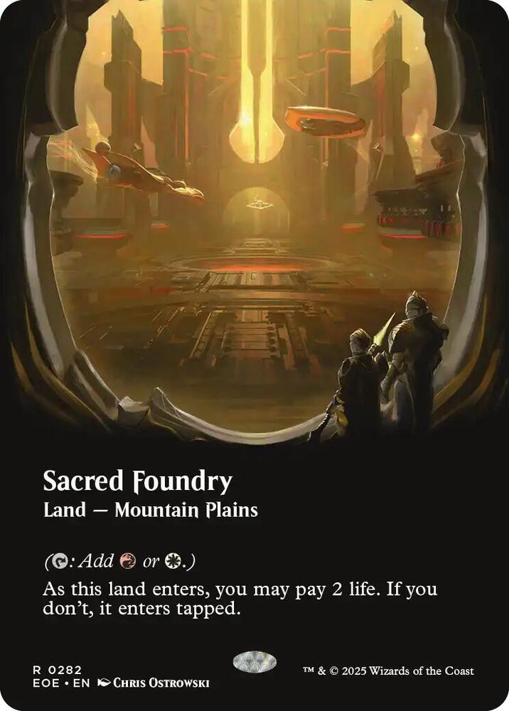 Sacred Foundry  282 (Edge of Eternities)  - Borderless | Good Games Modbury