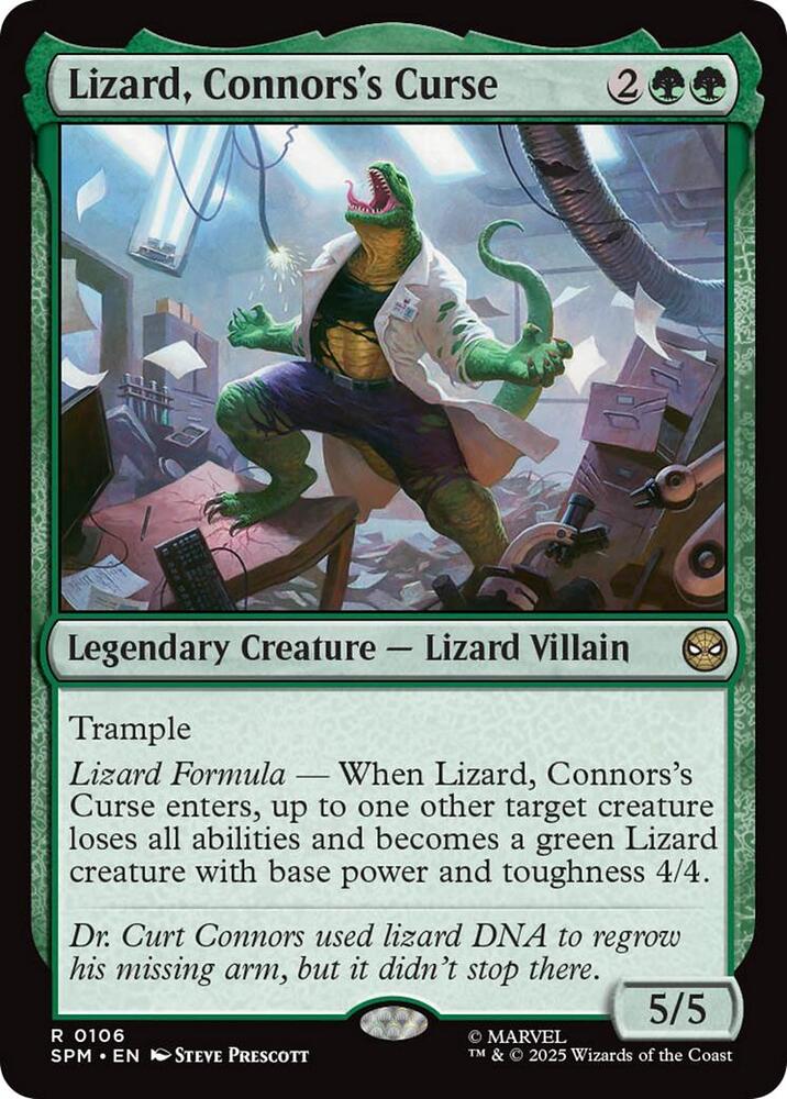 Lizard, Connors's Curse 106 (Marvel's Spider-Man)  - Foil | Good Games Modbury