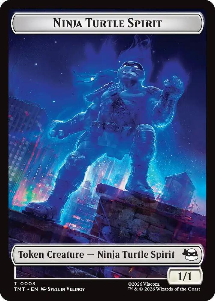 Ninja Turtle Spirit Food Double Sided Token 3 // 8 (Teenage Mutant Ninja Turtles)  - Foil | Good Games Modbury
