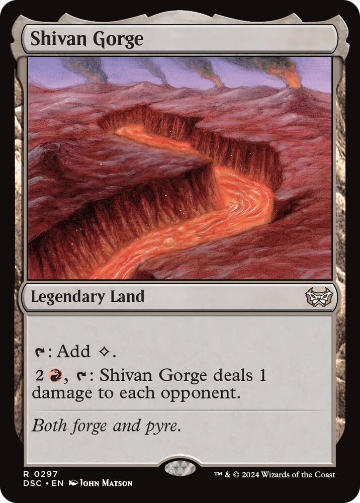 Shivan Gorge 297/40 (Commander: Duskmourn: House of Horror)  | Good Games Modbury