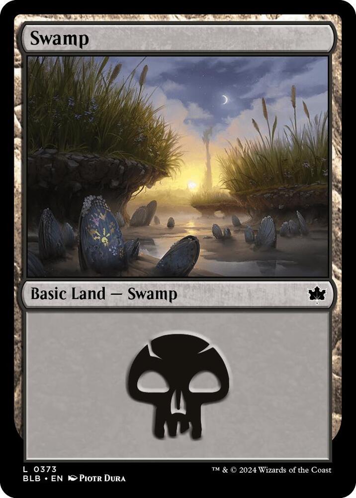 Swamp 373 (Bloomburrow)  - Foil | Good Games Modbury