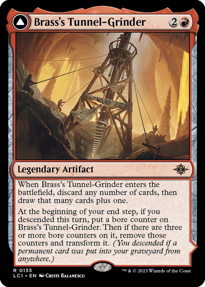 Brass's Tunnel-Grinder // Tecutlan, the Searing Rift 135/291 (The Lost Caverns of Ixalan)  | Good Games Modbury