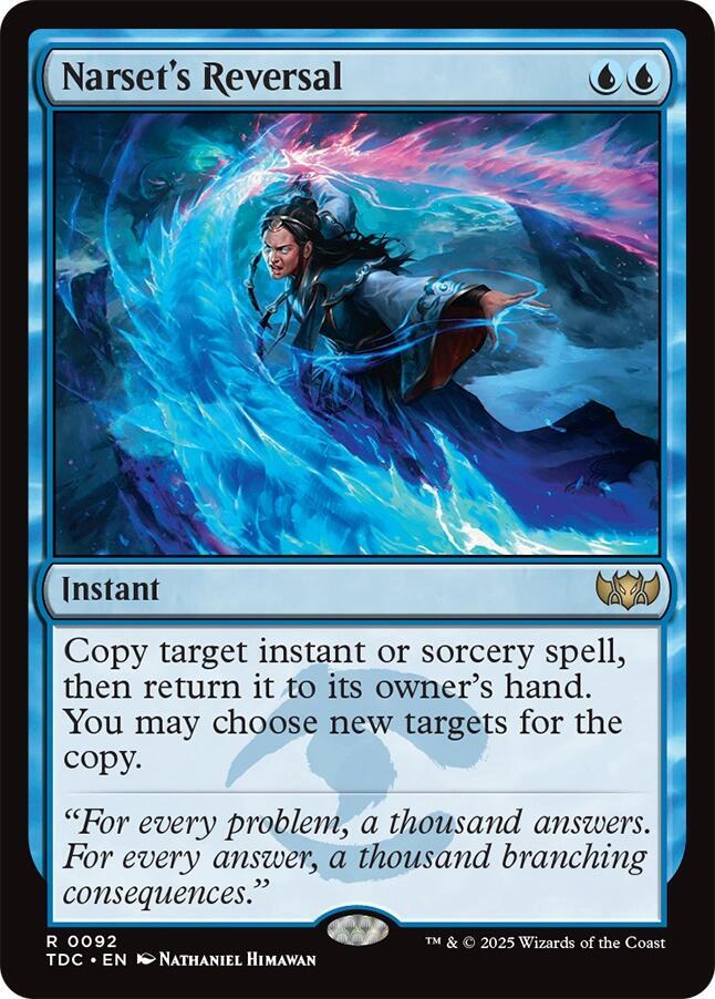 Narset's Reversal 92 (Commander: Tarkir: Dragonstorm)  | Good Games Modbury