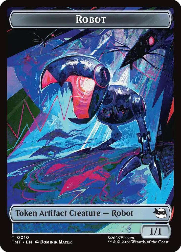Robot Mutagen Double Sided Token 10 // 9 (Teenage Mutant Ninja Turtles)  - Foil | Good Games Modbury