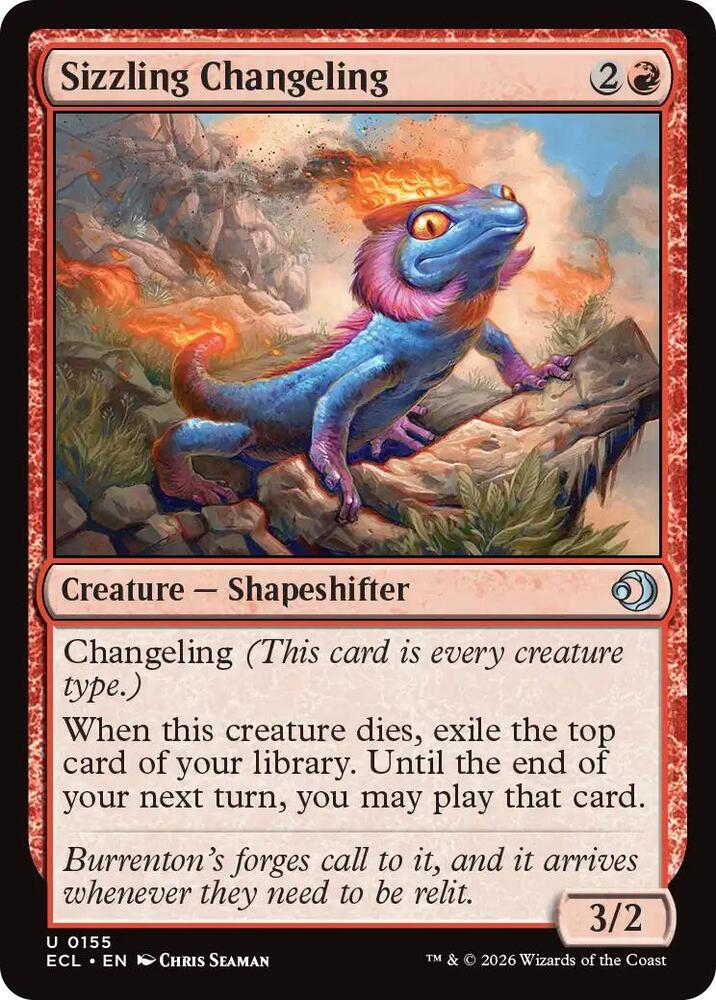 Sizzling Changeling 155/273 (Lorwyn Eclipsed)  - Foil | Good Games Modbury