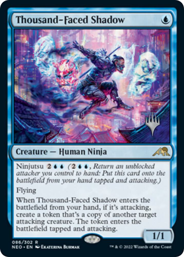 Thousand Faced Shadow 86 (Promo Pack: Kamigawa: Neon Dynasty)  - Foil | Good Games Modbury