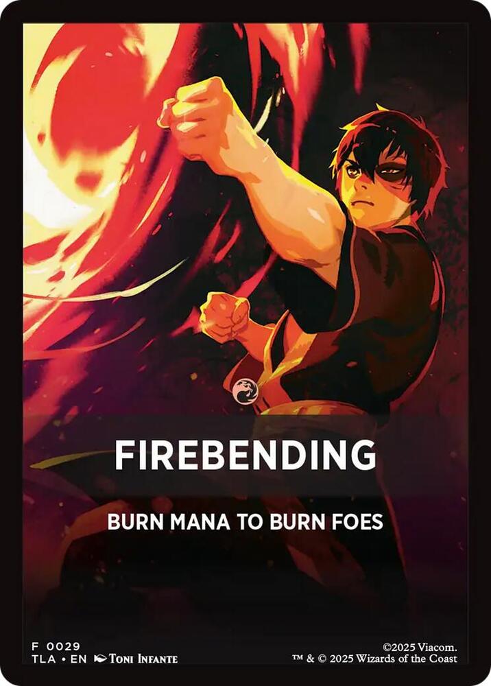 Firebending Theme Card 0029 29 (Avatar: The Last Airbender)  | Good Games Modbury